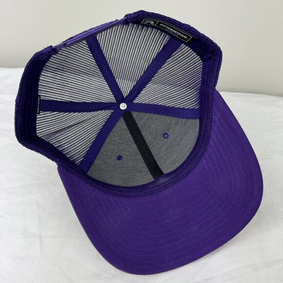 Weird Surfer Dude Embroidered Mens Purple Snapback Mesh Back Hat OS - Picture 7 of 10